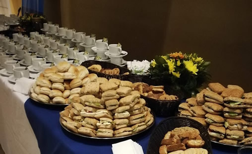 Coffe break en edificio bicentenario